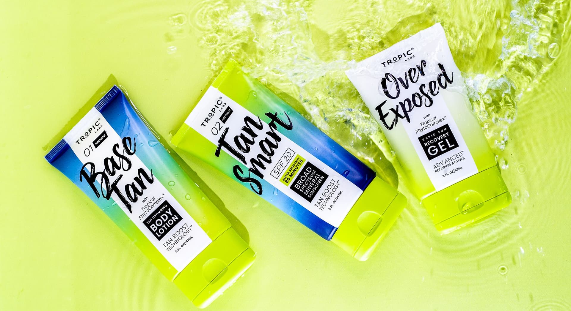 Fresh bold content creation for suncare products