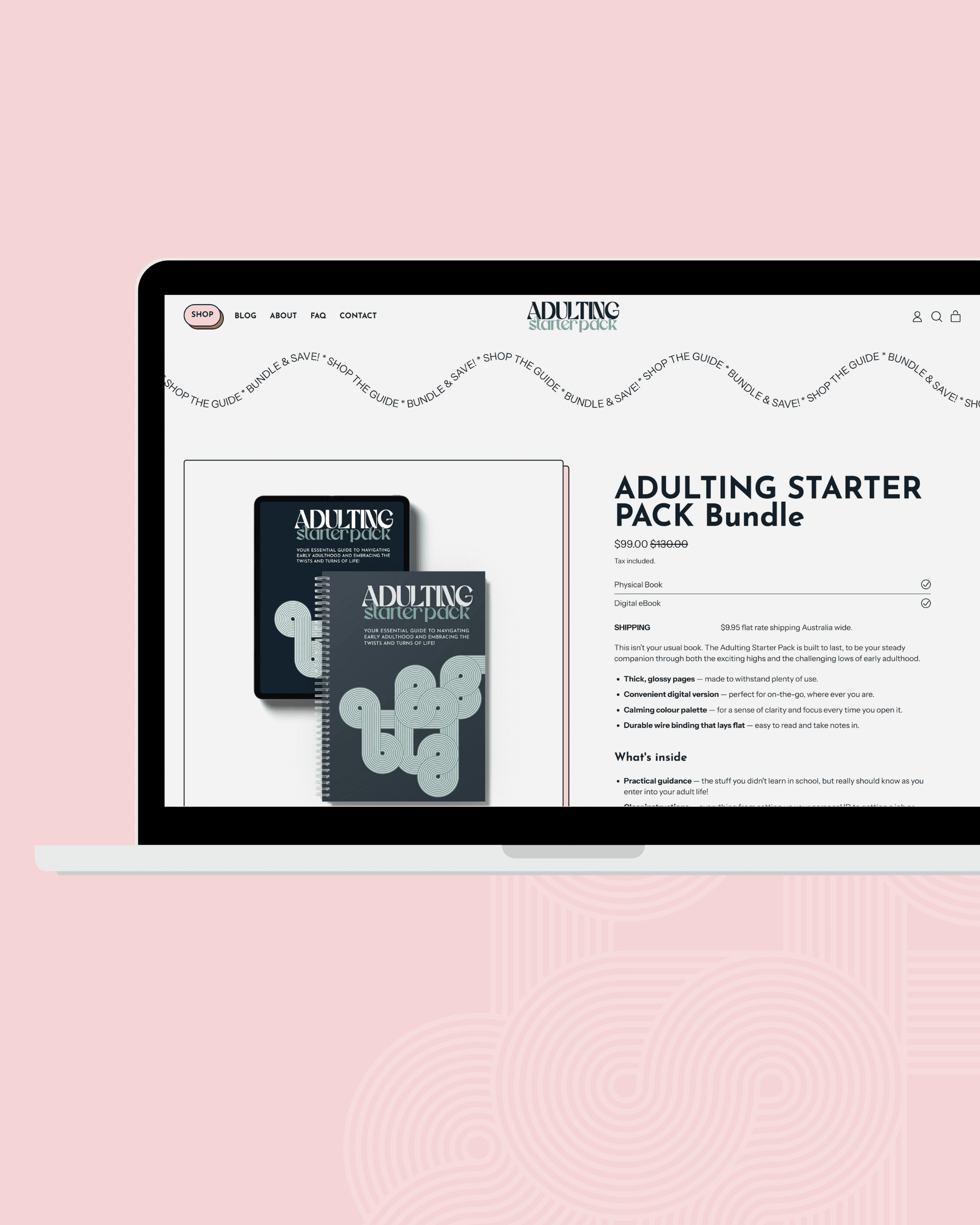 Smart Shopify & Klaviyo setup for life-skills guide brand Adulting Starter Pack
