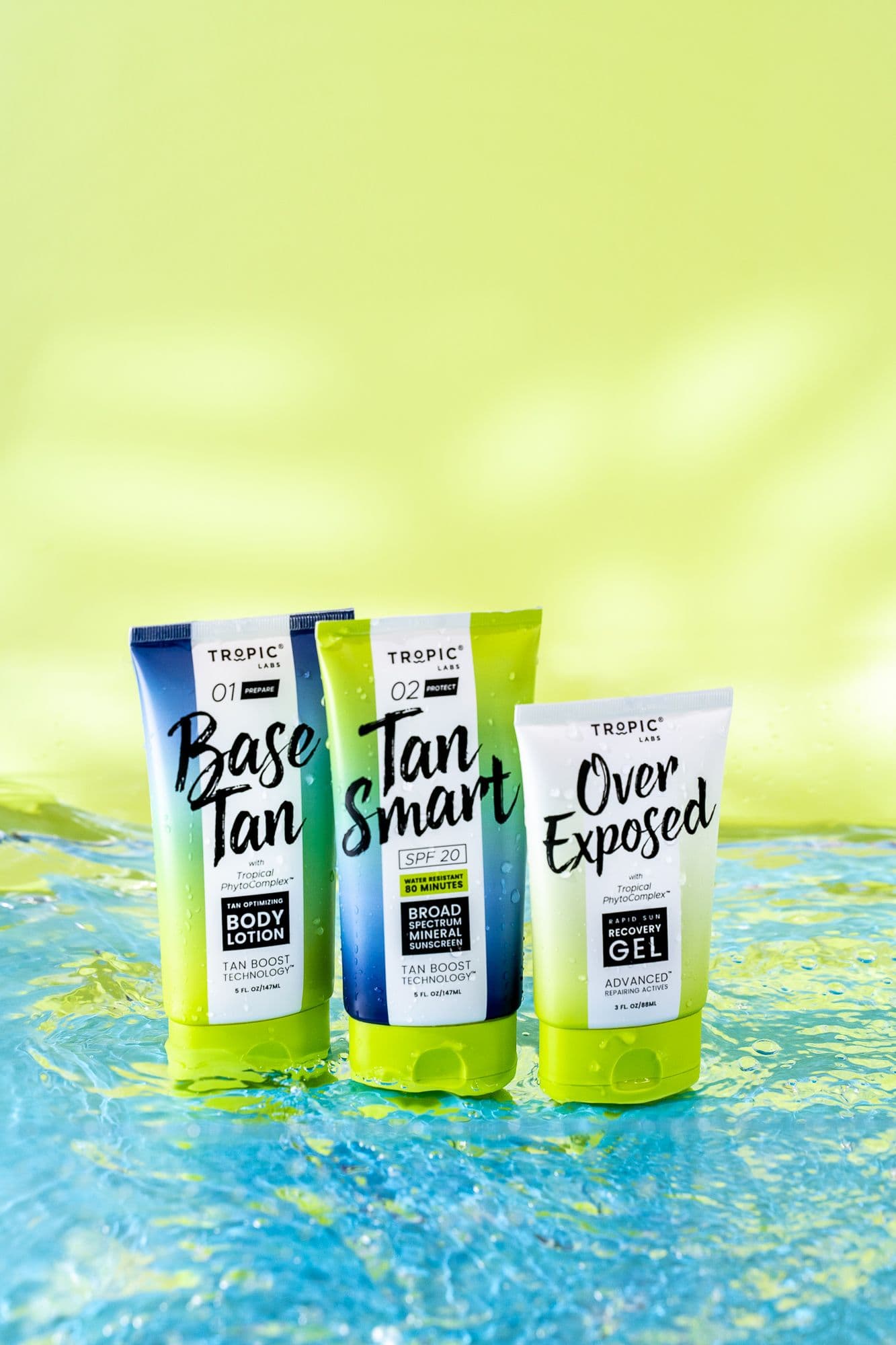 Fresh bold content creation for suncare products