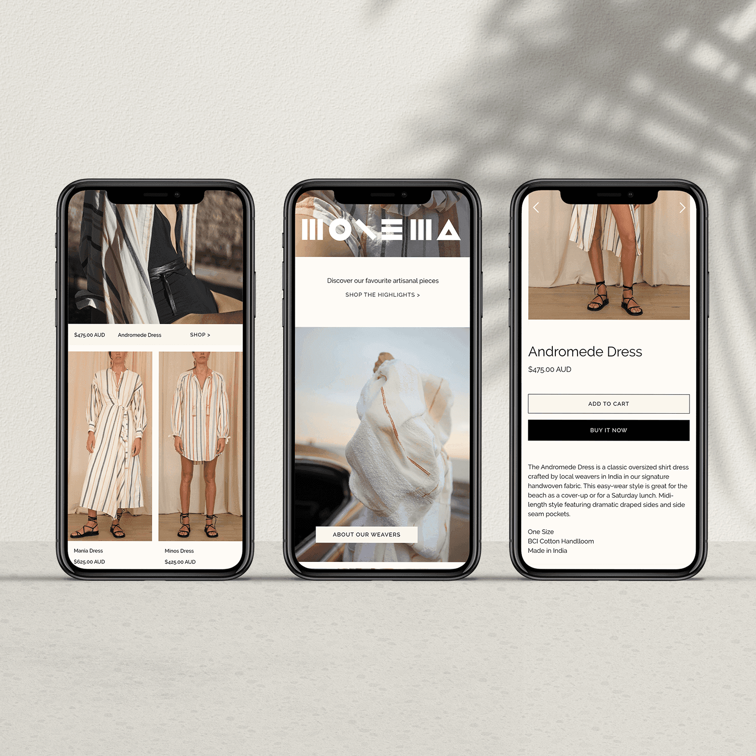 Custom Shopify theme for sustainable fashion brand ILIO NEMA