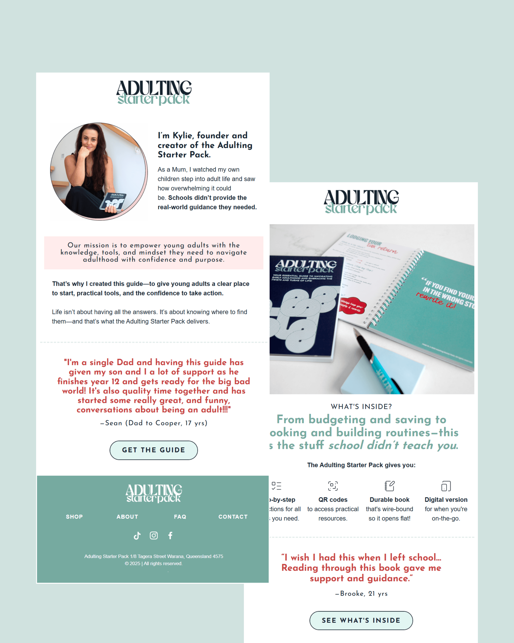 Smart Shopify & Klaviyo setup for life-skills guide brand Adulting Starter Pack