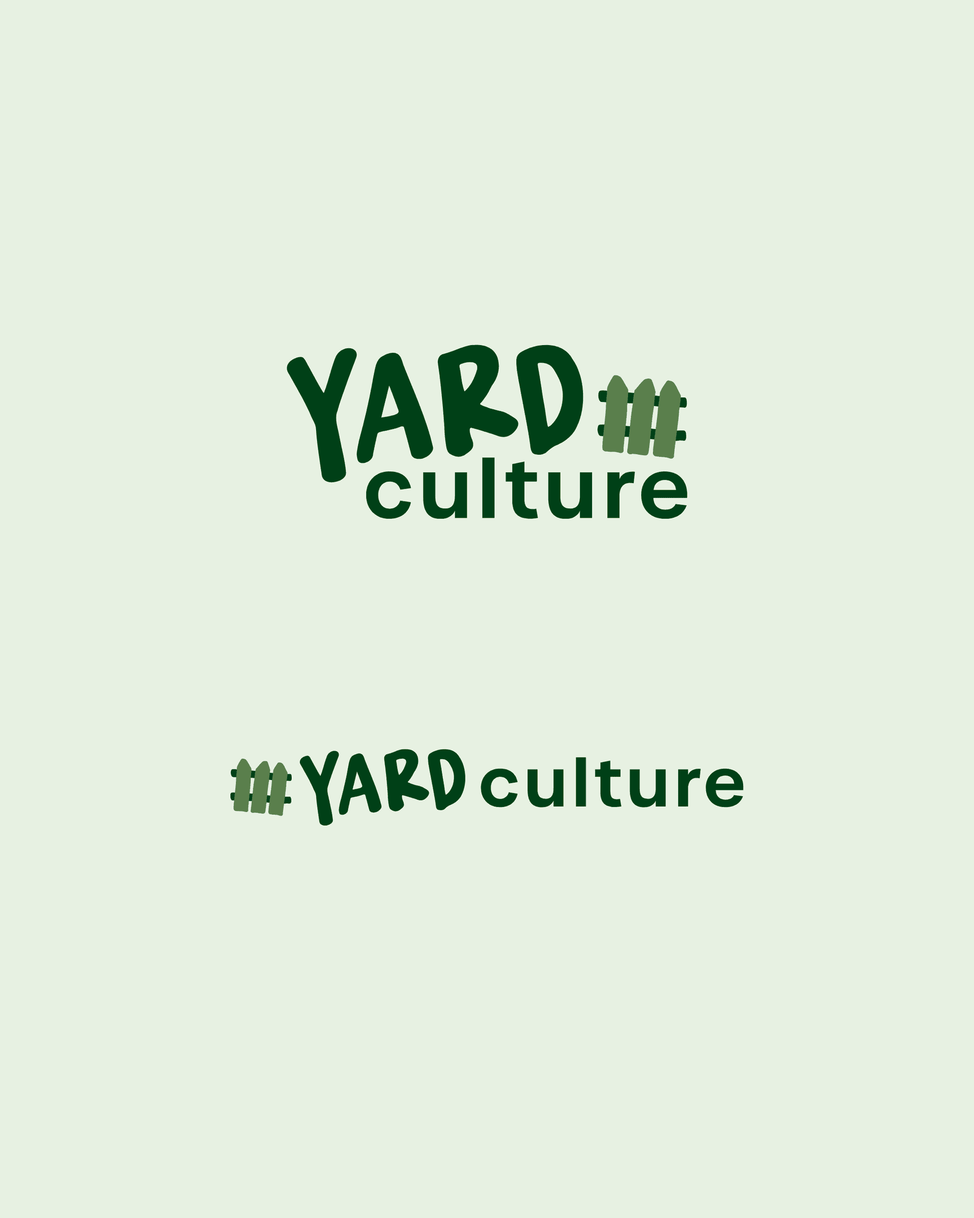 Brand identity for online landscape design service YARD Culture