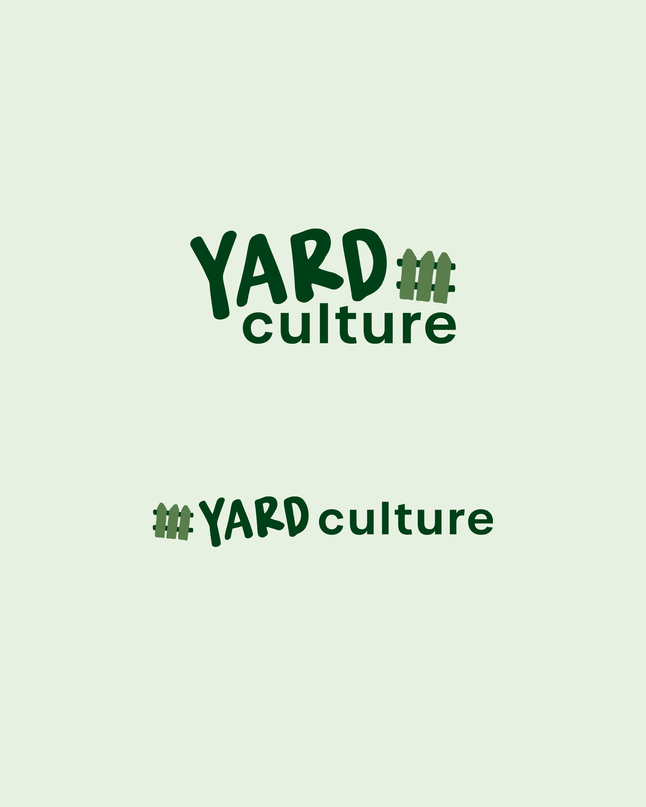 Brand identity for online landscape design service YARD Culture