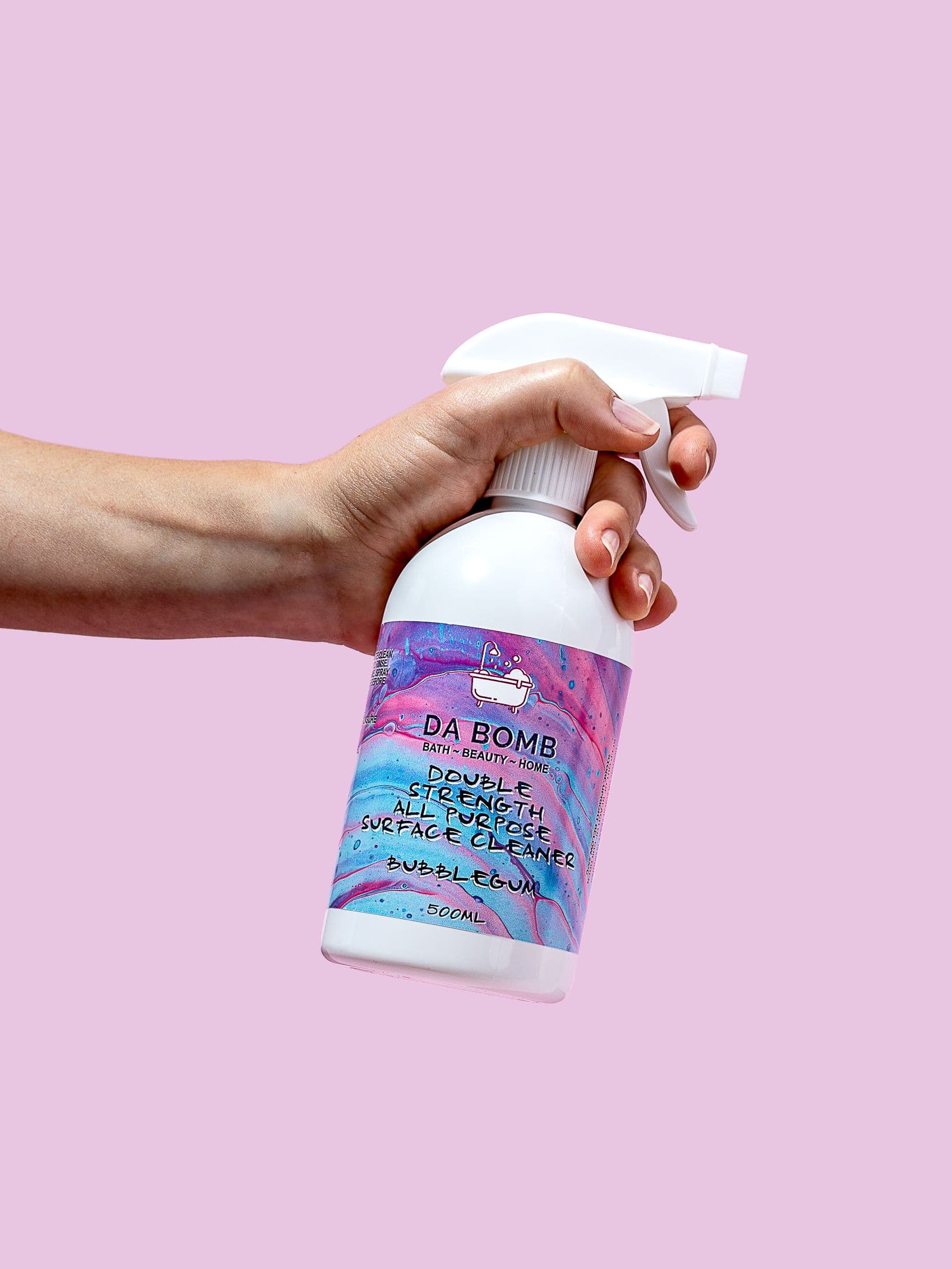 Product photography for bath & beauty brand Da Bomb