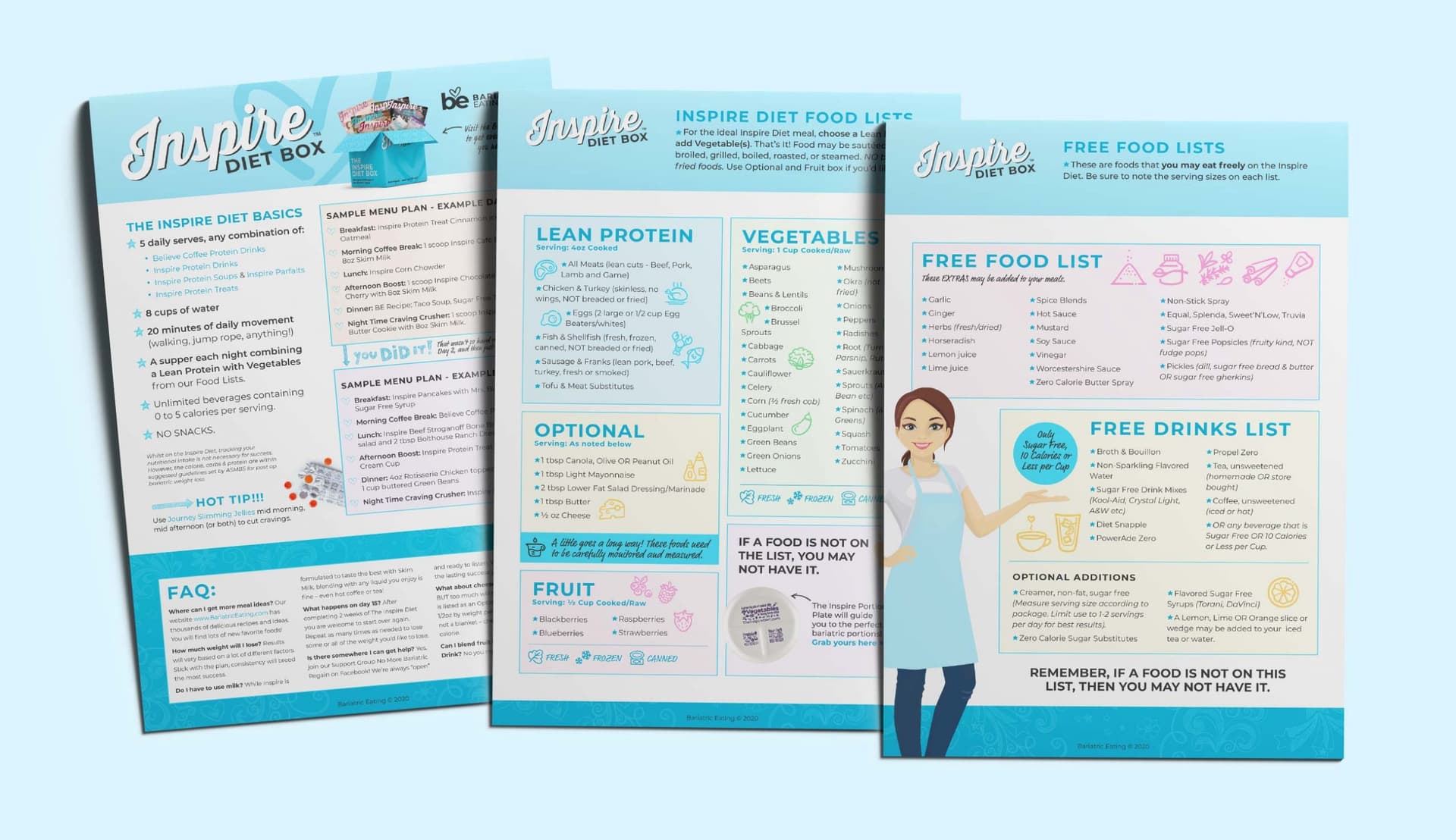 Rebranding & Unbounce landing page for the Inspire Diet