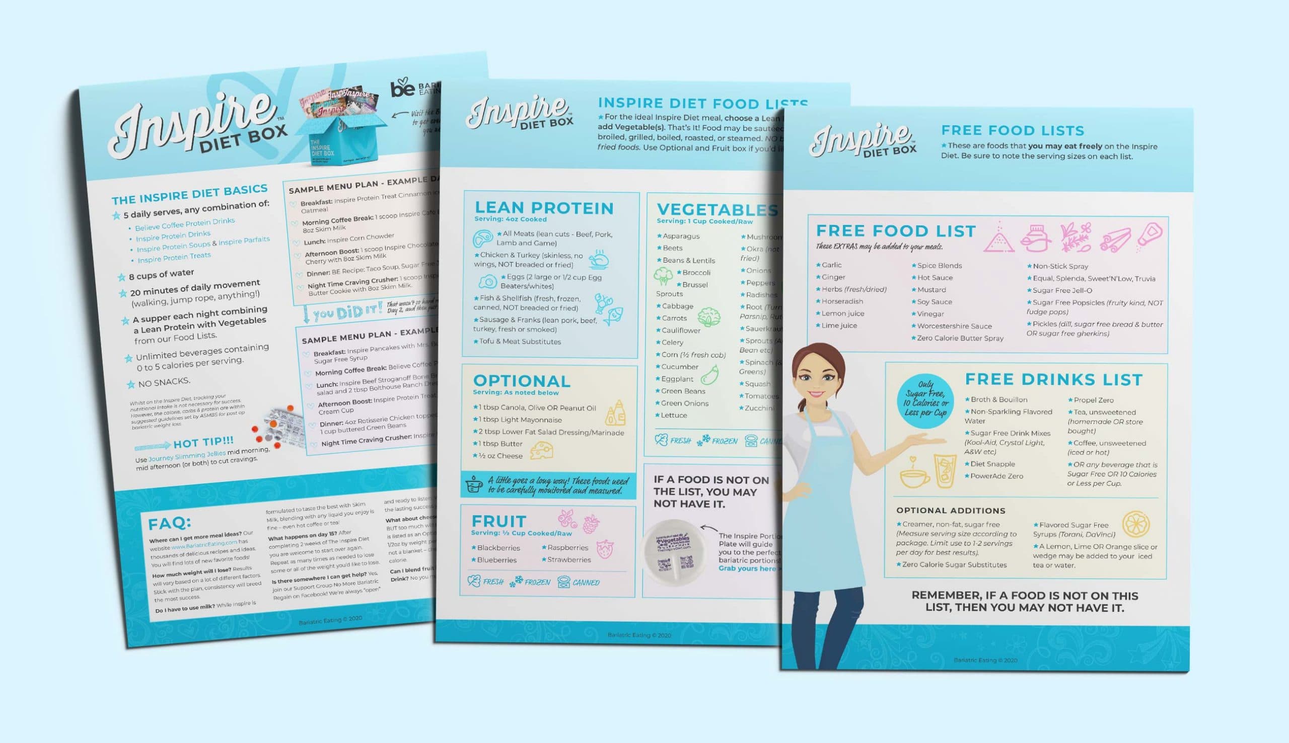 Rebranding & Unbounce landing page for the Inspire Diet