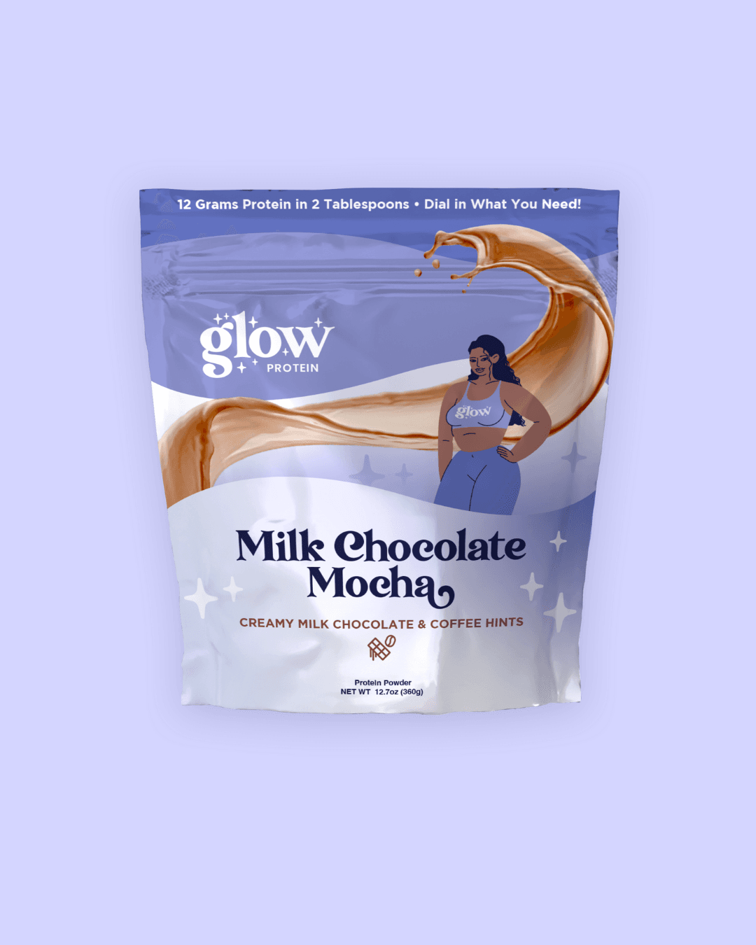 eCommerce brand identity & packaging for US health brand Glow Weight Loss