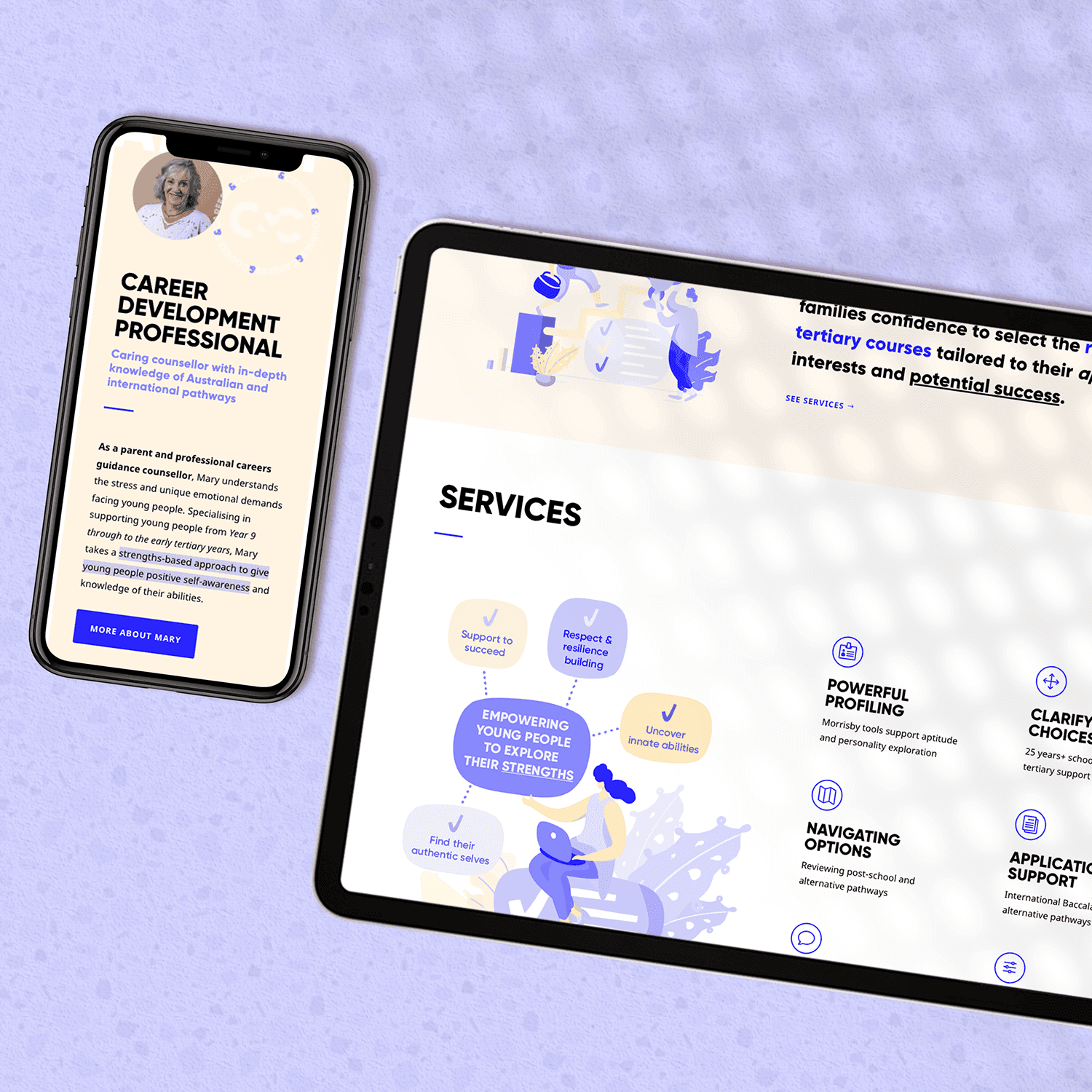 Branding & website design for Melbourne Careers Counsellor
