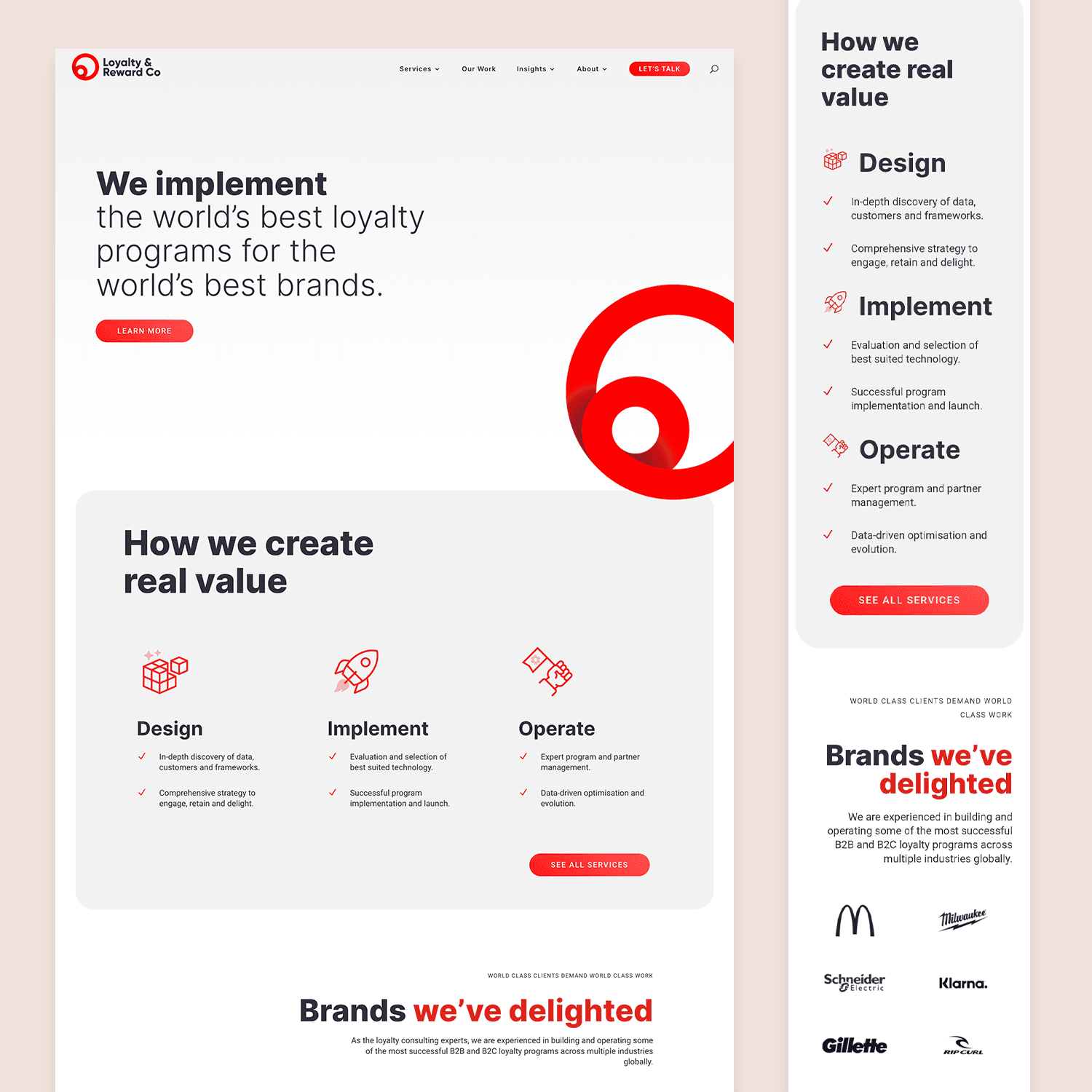 Website Design for leading Loyalty Consulting & Strategy brand