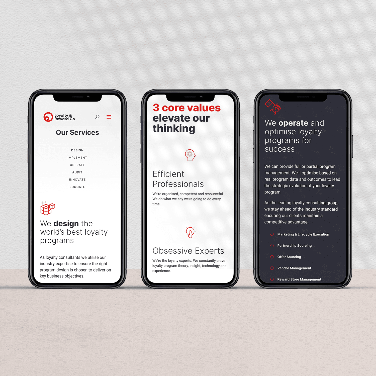 Website Design for leading Loyalty Consulting & Strategy brand