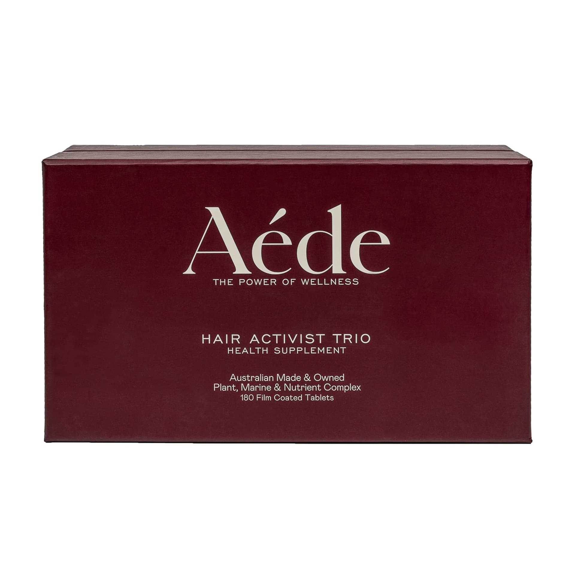 Product photography for hair supplement AÉDE