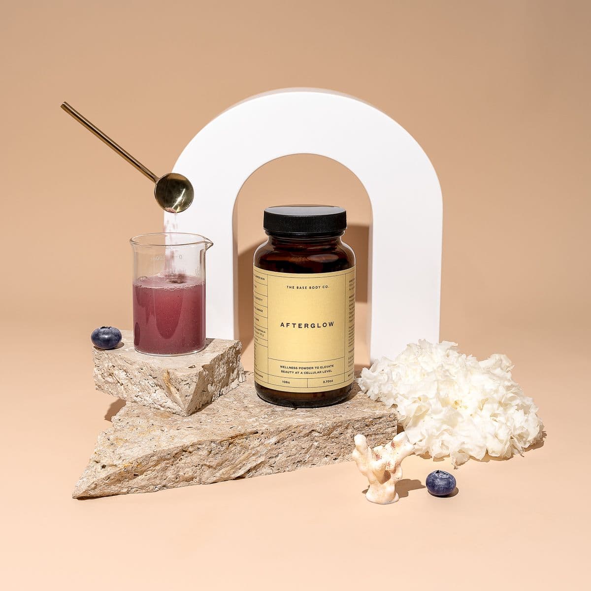 Product photography for nutritional brand The Base Body Co