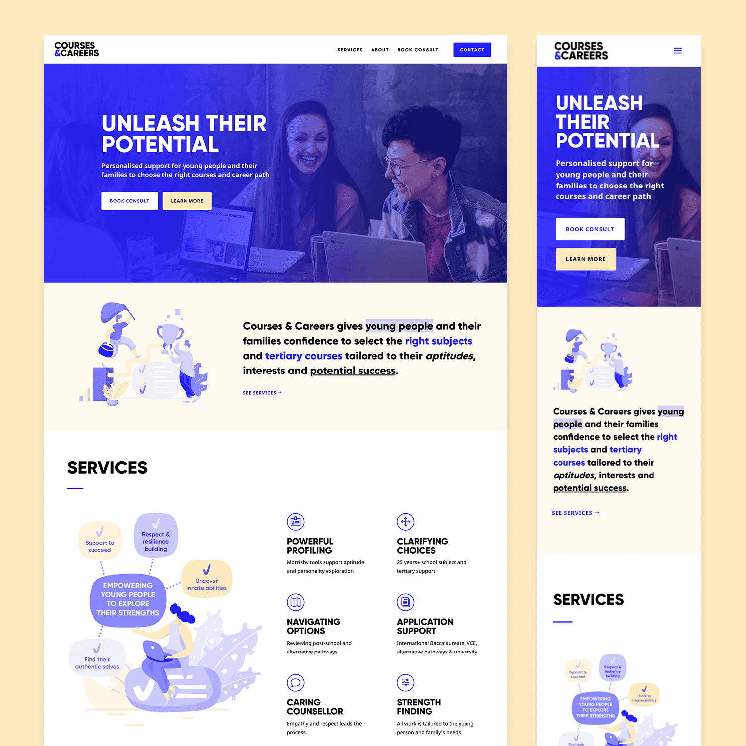 Branding & website design for Melbourne Careers Counsellor