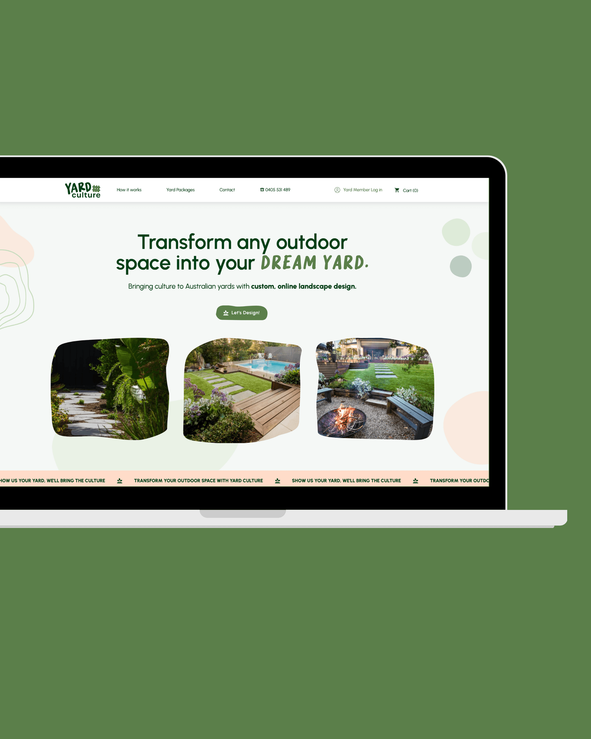 Custom Shopify for bespoke landscape design brand YARD Culture