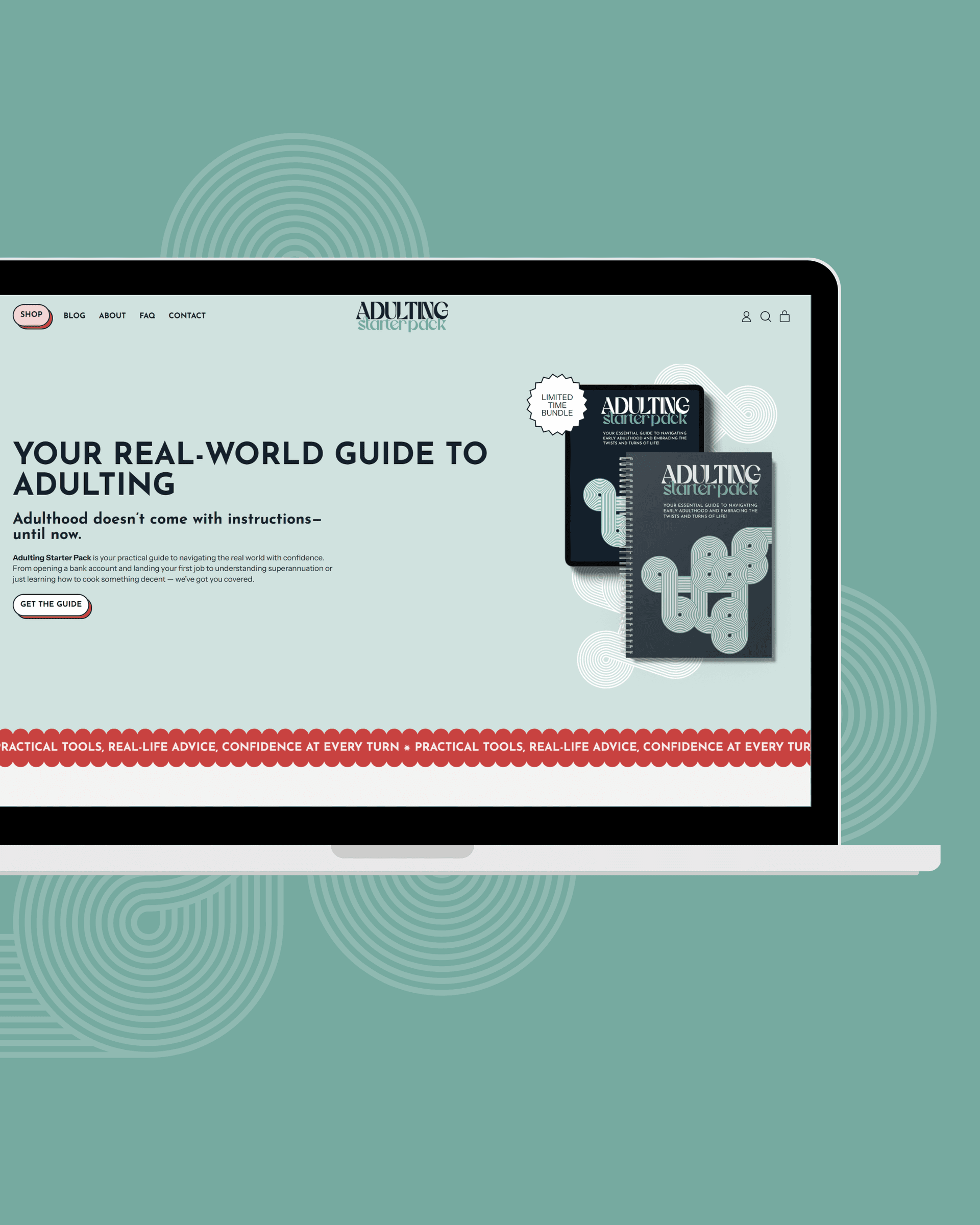 Smart Shopify & Klaviyo setup for life-skills guide brand Adulting Starter Pack