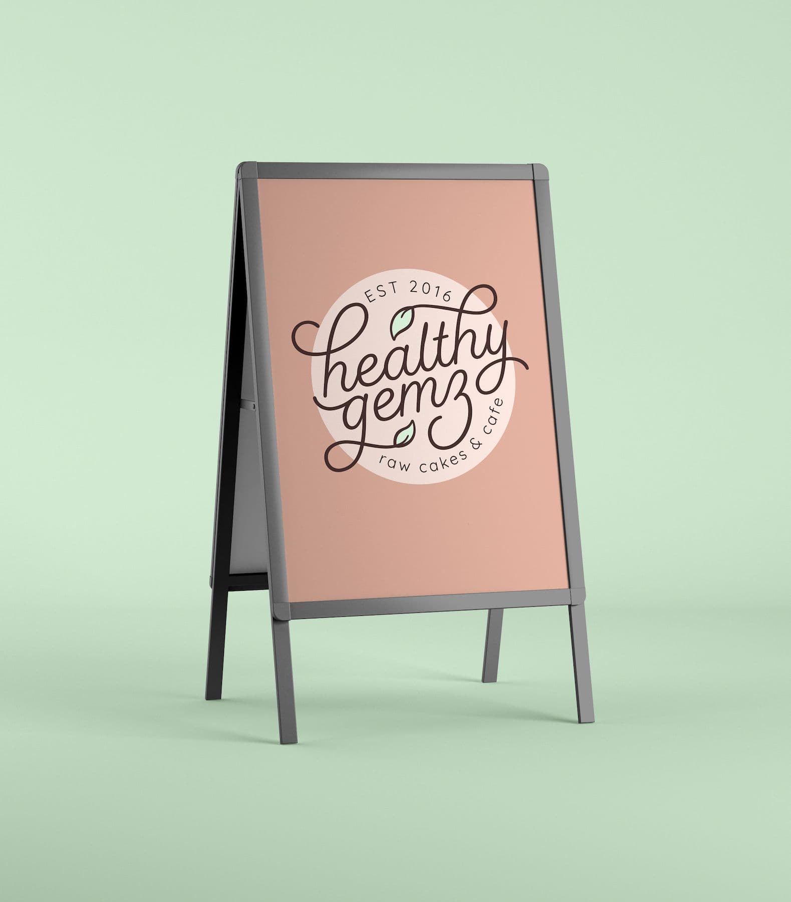 Logo design for raw treats & health food cafe