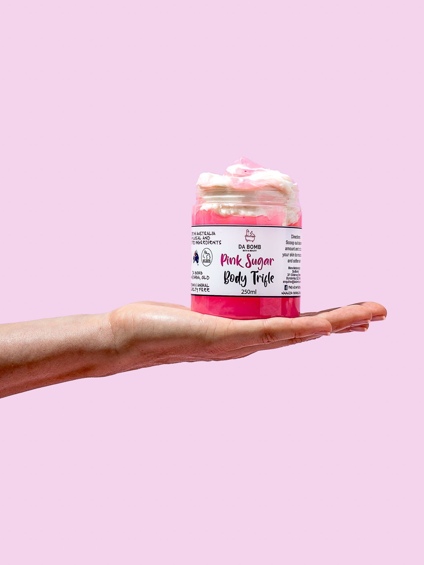 Product photography for bath & beauty brand Da Bomb