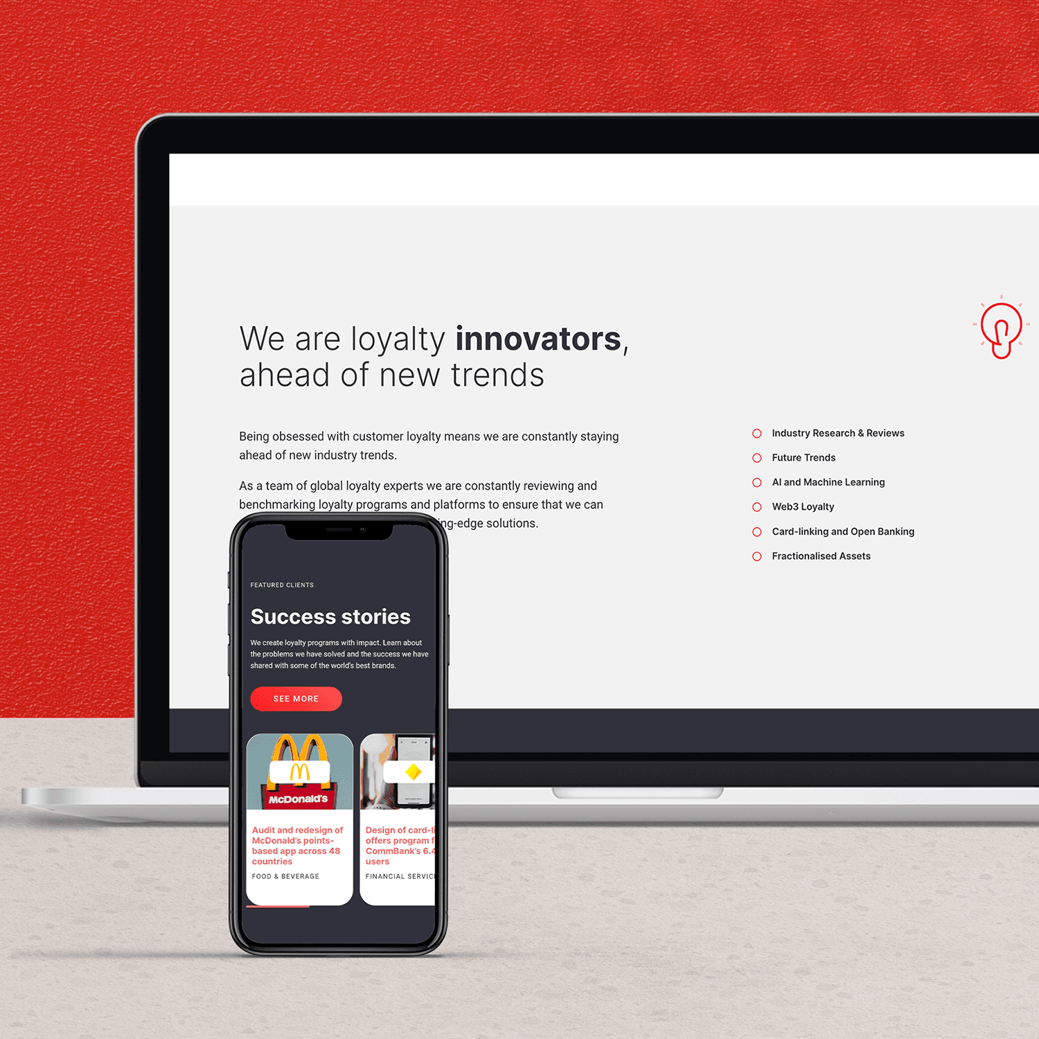 Website Design for leading Loyalty Consulting & Strategy brand