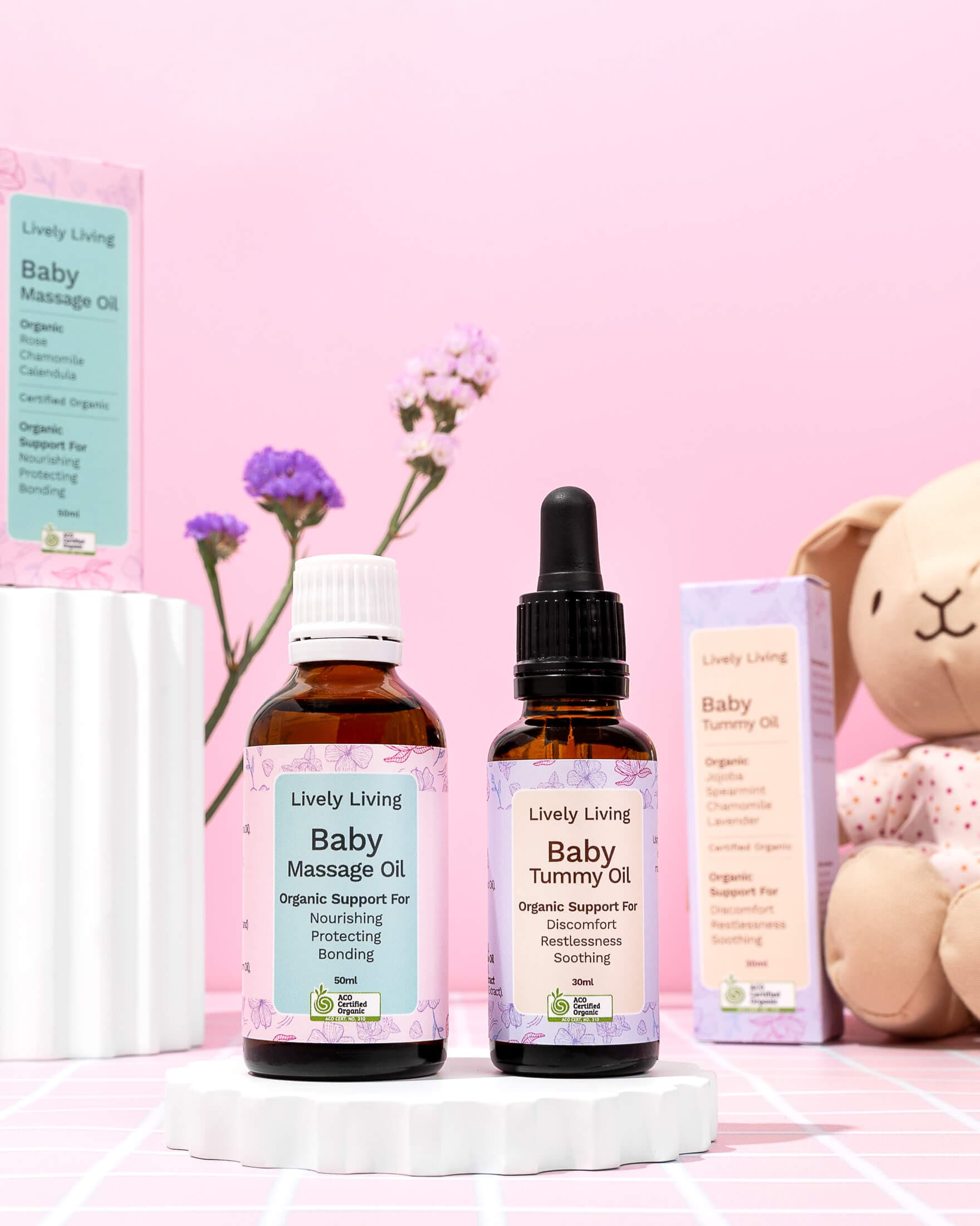 Product photography for essential oil & diffuser brand Lively Living