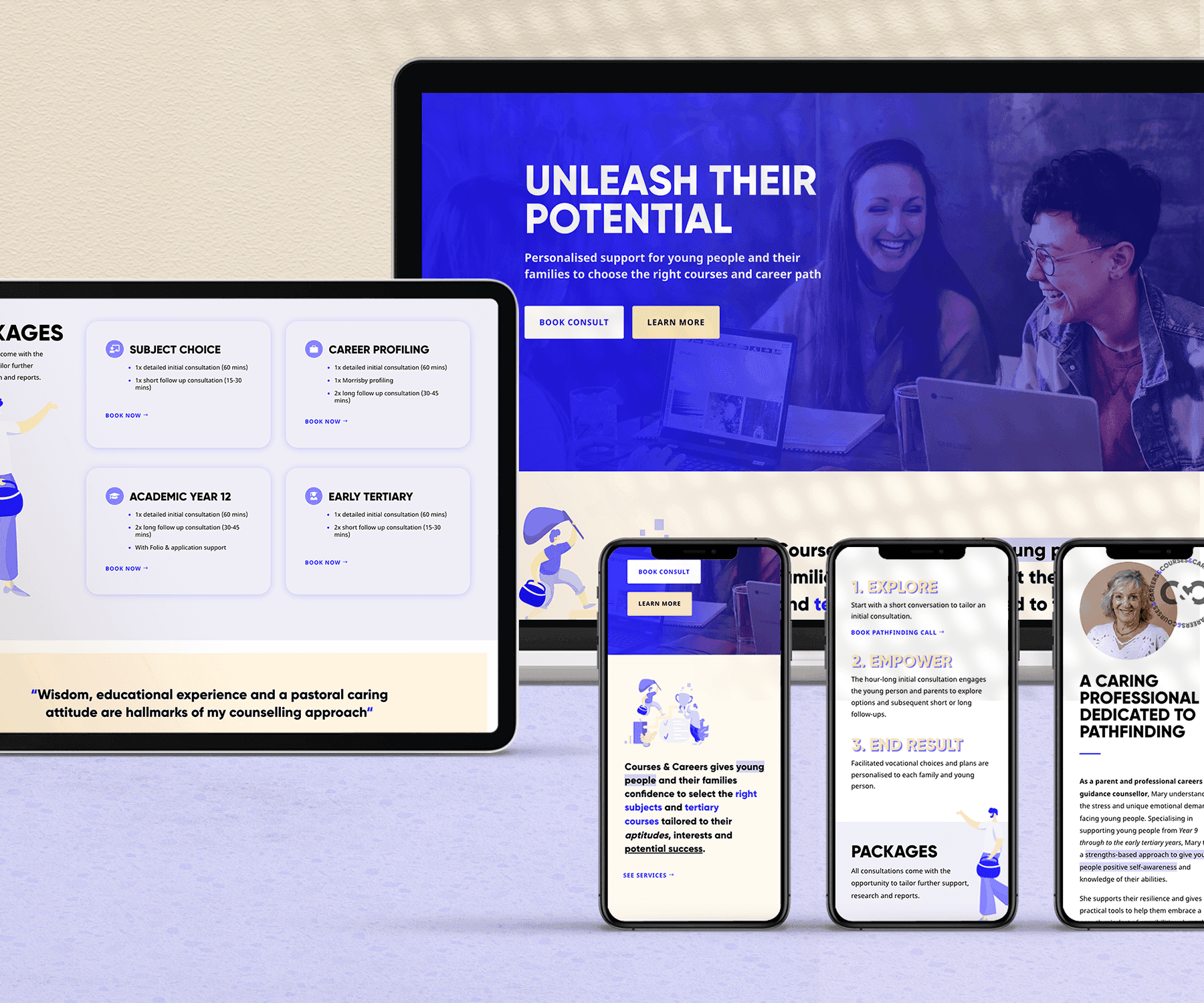 Branding & website design for Melbourne Careers Counsellor