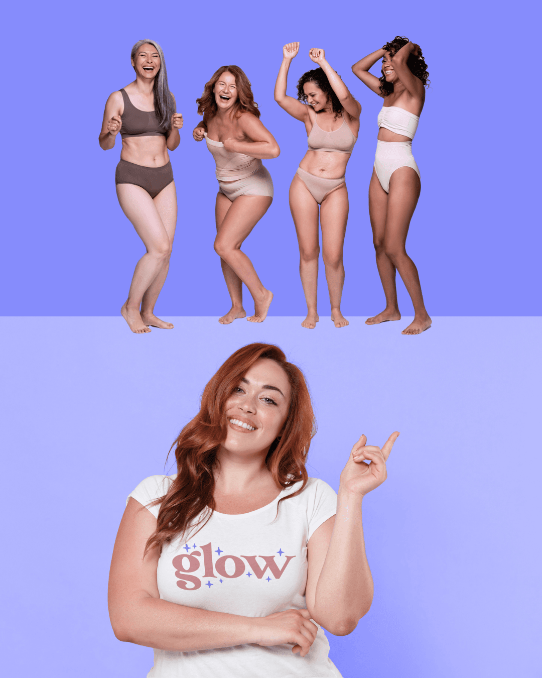 eCommerce brand identity & packaging for US health brand Glow Weight Loss
