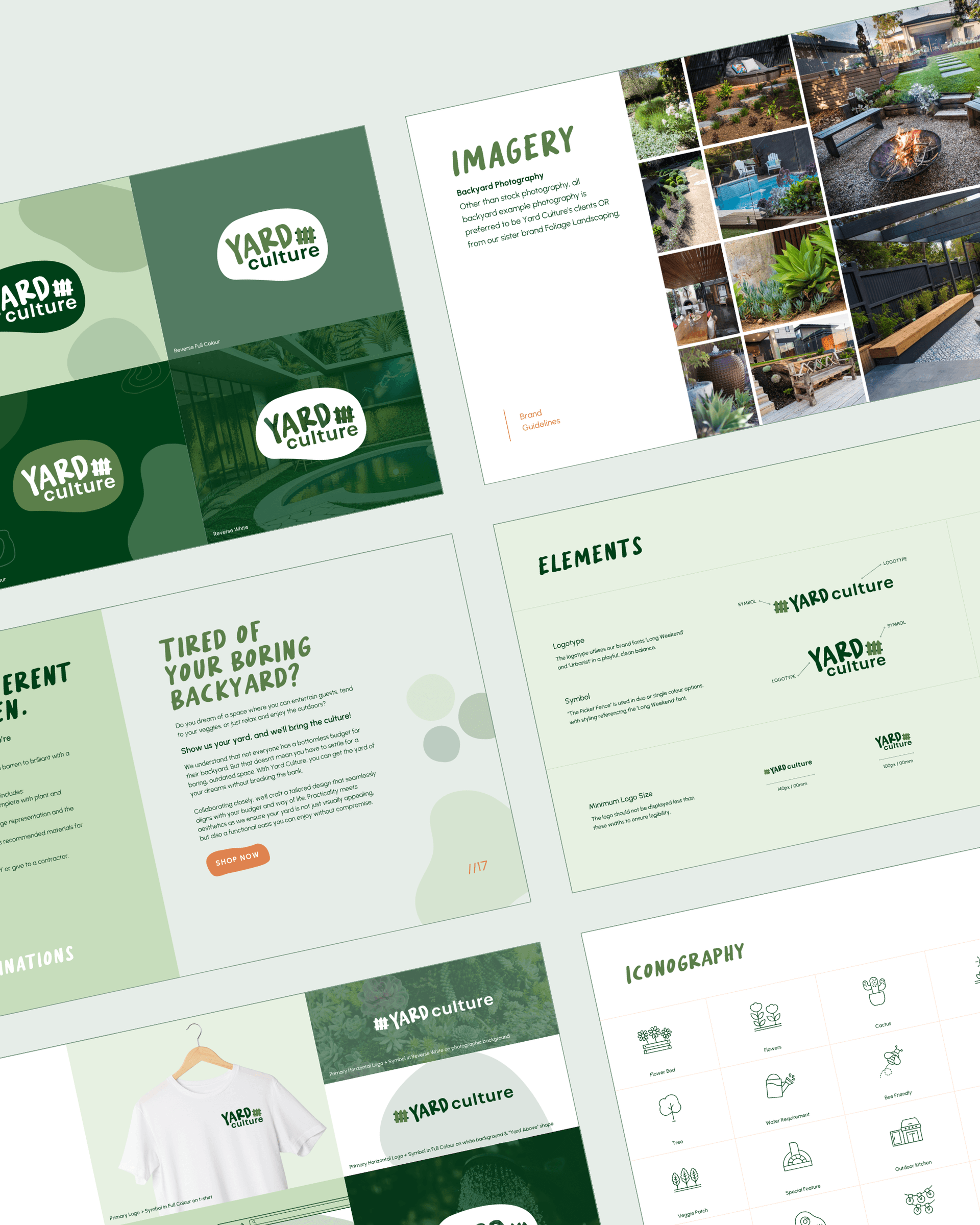 Brand identity for online landscape design service YARD Culture