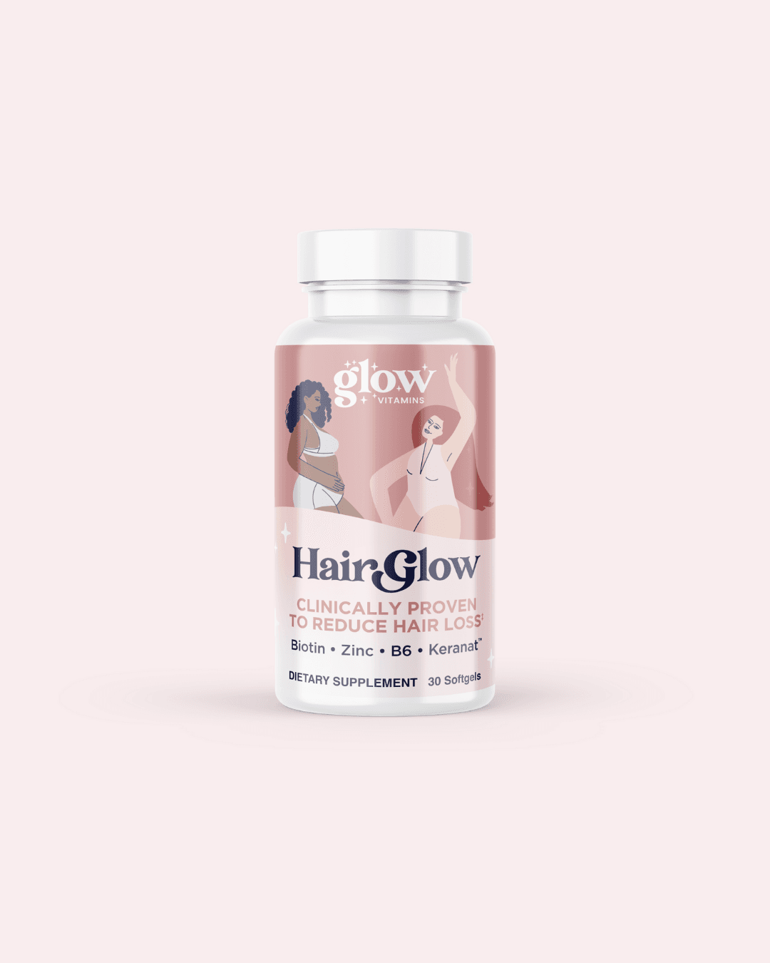 eCommerce brand identity & packaging for US health brand Glow Weight Loss