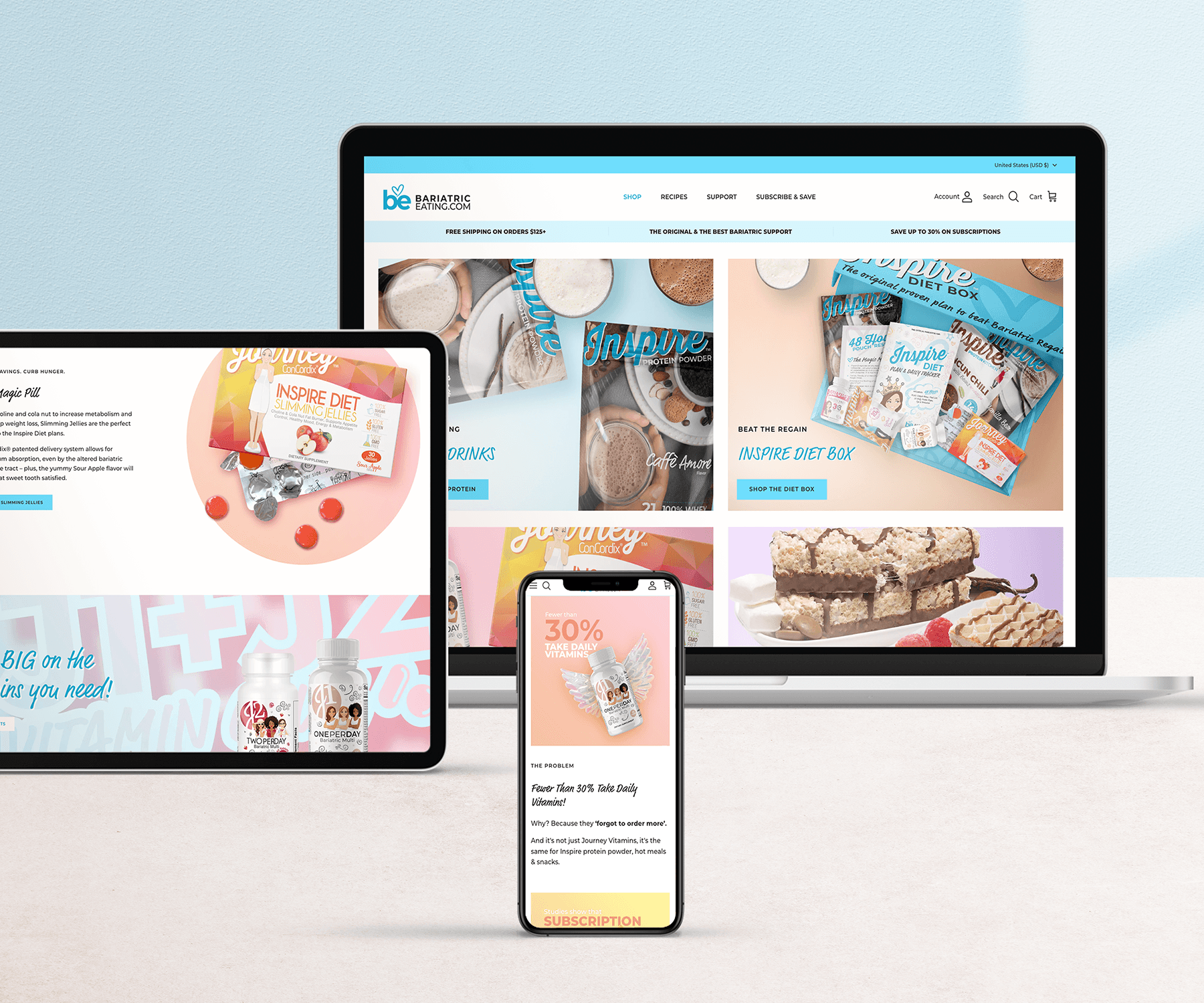 Shopify 2.0 design upgrade for US bariatric eCommerce brand