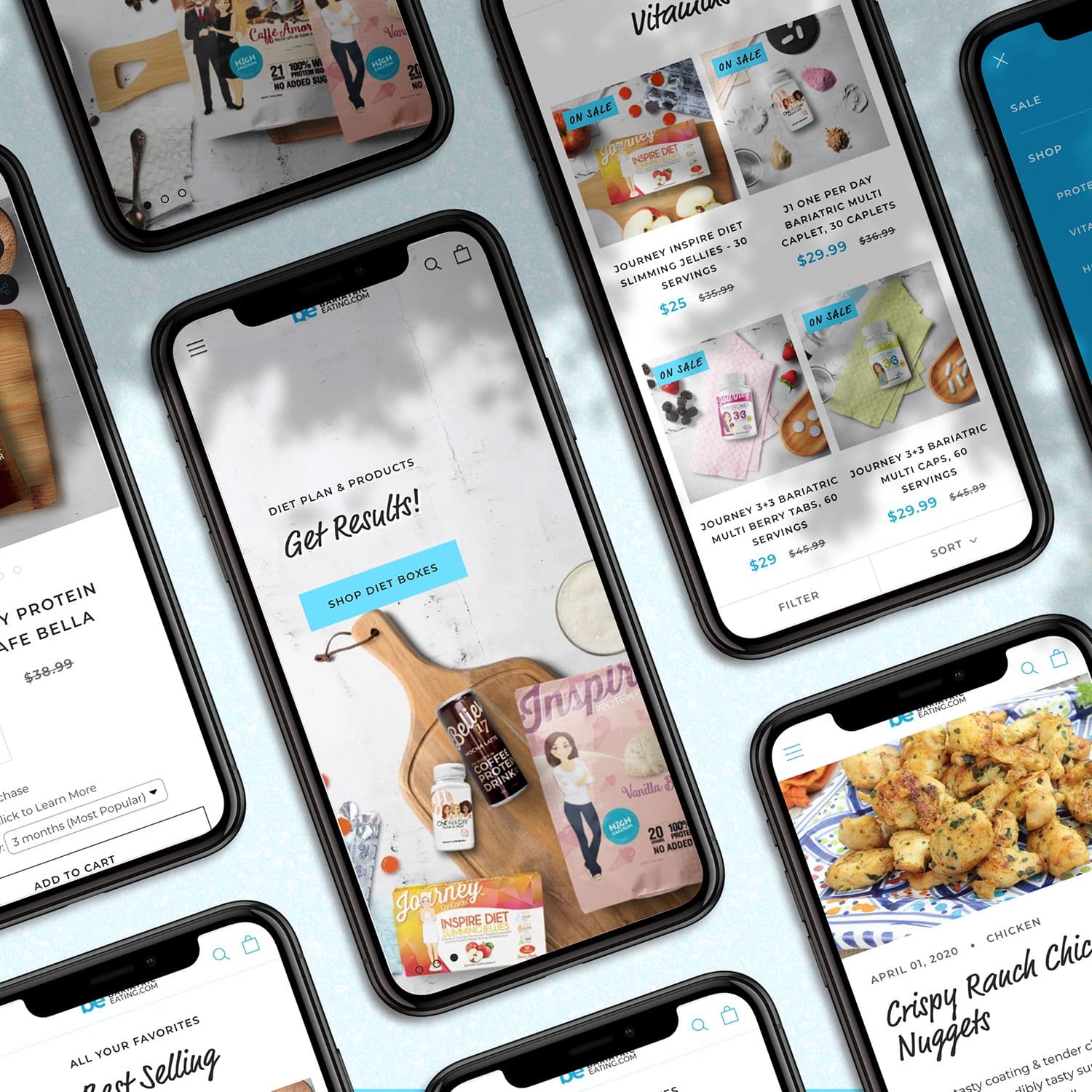 Shopify design for US bariatric eCommerce brand