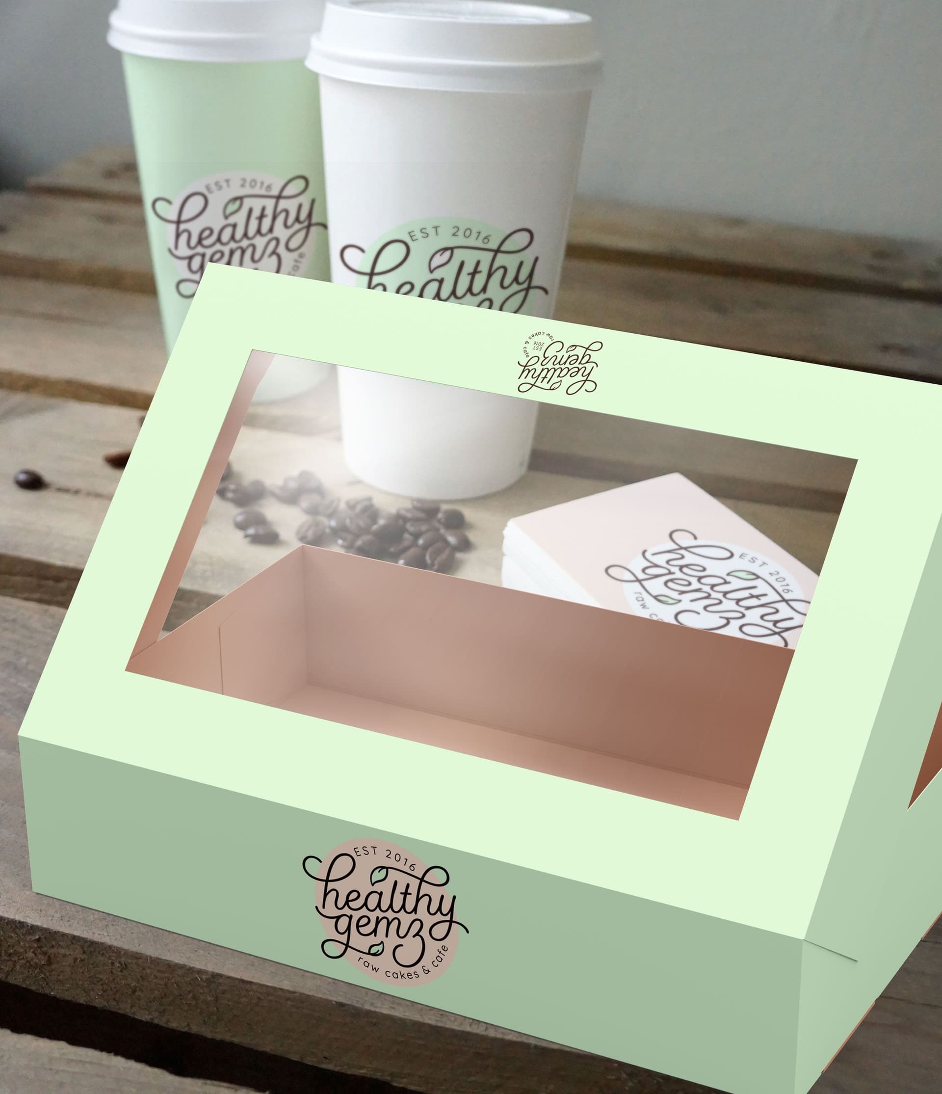 Logo design for raw treats & health food cafe