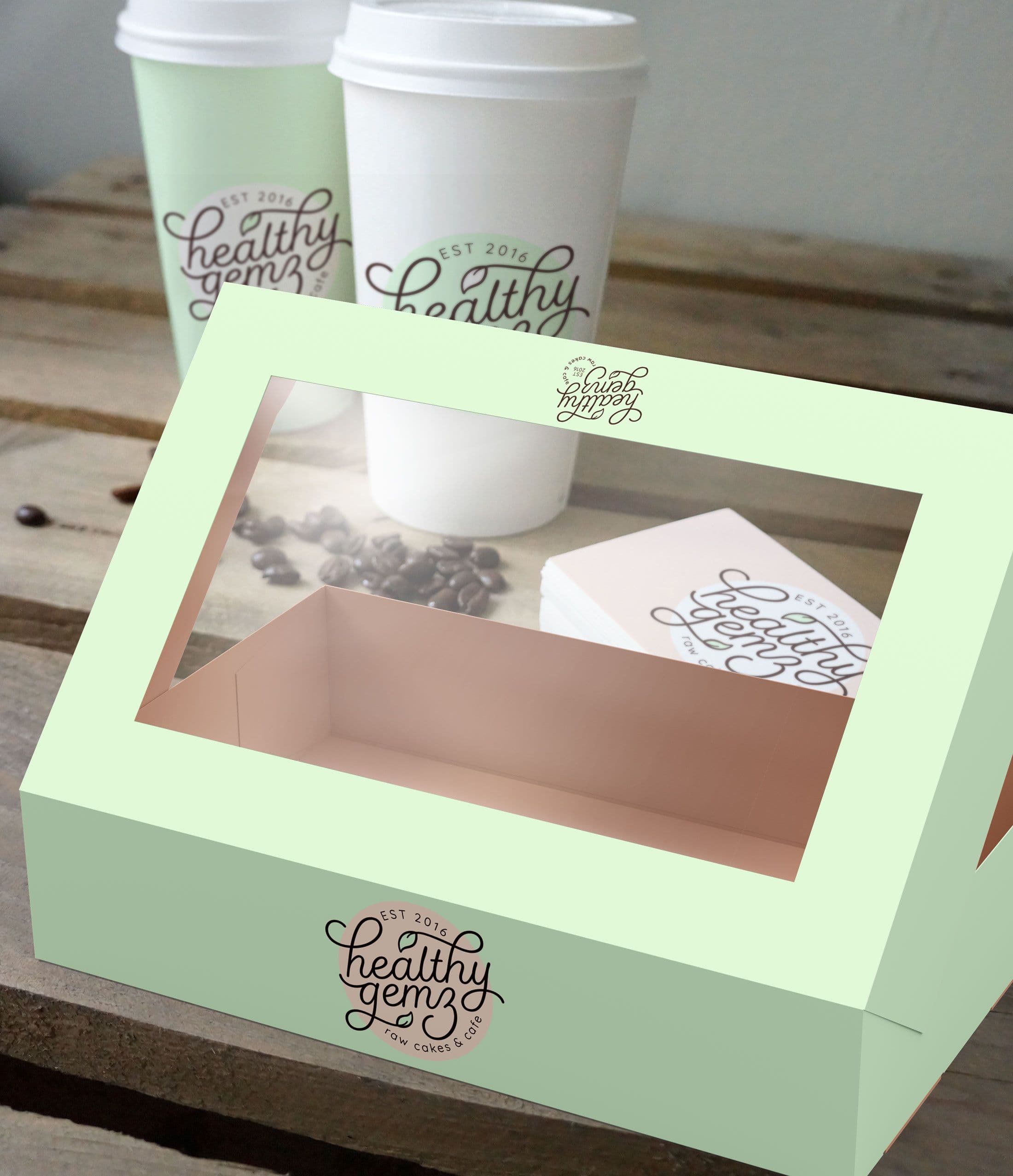 Logo design for raw treats & health food cafe