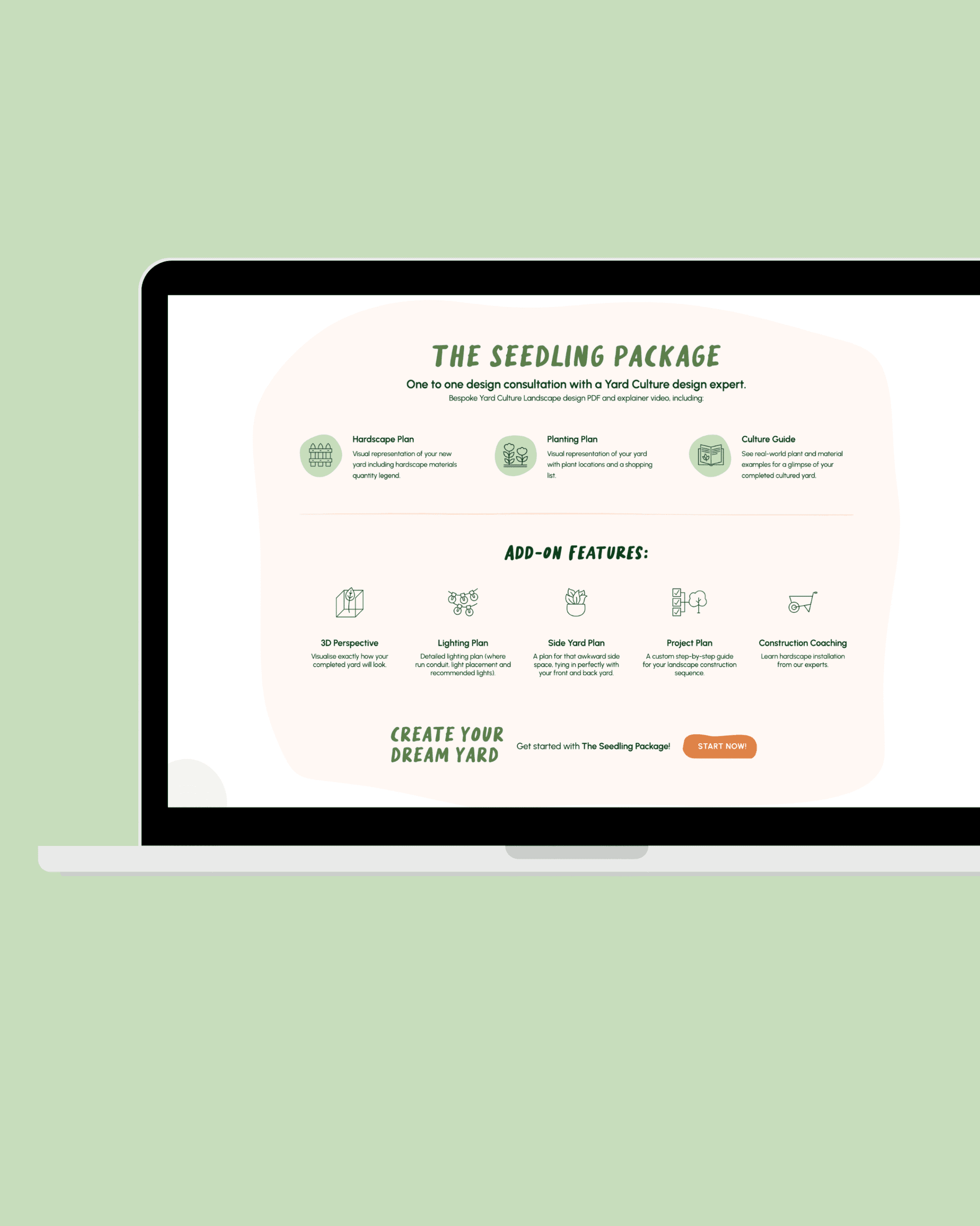 Custom Shopify for bespoke landscape design brand YARD Culture
